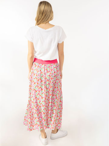 Zwillingsherz Rok "Flower Field" wit