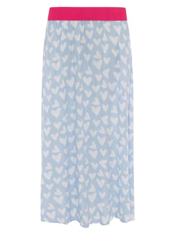 Zwillingsherz Rock "Hearts Allover" in Hellblau