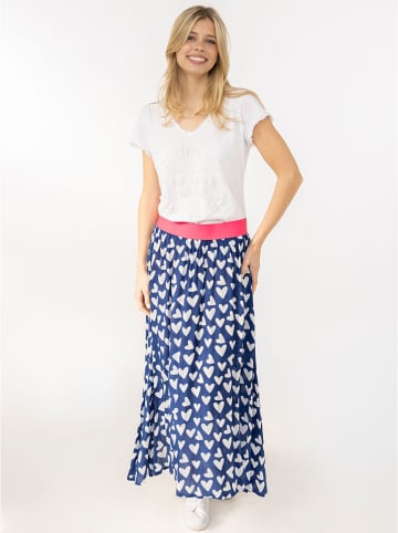 Zwillingsherz Rock "Hearts Allover" in Blau