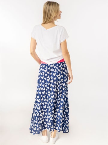 Zwillingsherz Spódnica "Hearts Allover" w kolorze niebieskim