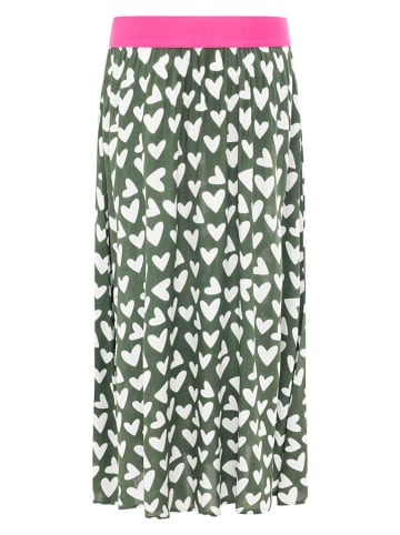 Zwillingsherz Rock "Hearts Allover" in Khaki