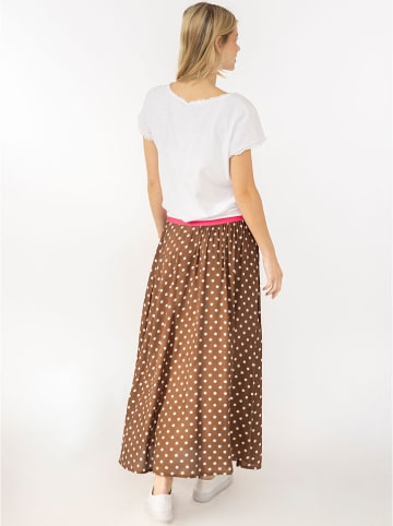 Zwillingsherz Rock "Dots Allover" in Hellbraun