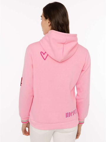 Zwillingsherz Bluza "Bonjour ZH" w kolorze jasnoróżowym