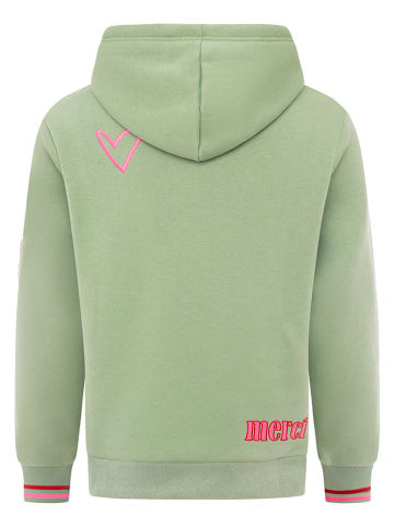 Zwillingsherz Hoodie "Bonjour ZH" in Grün