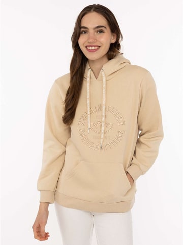 Zwillingsherz Hoodie "Zwillingsherz" beige