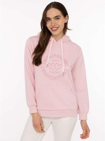 Zwillingsherz Hoodie "Zwillingsherz" in Rosa