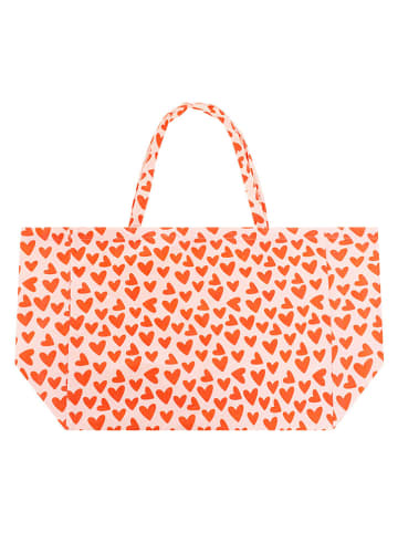 Zwillingsherz Shopper lichtroze - (B)50 x (H)38 cm