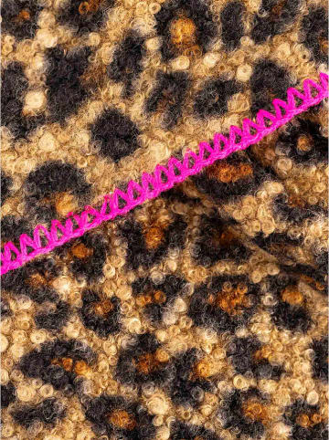 Zwillingsherz Dreieckstuch Teddy "Leo" in Beige - (L)200 x (B)130 cm