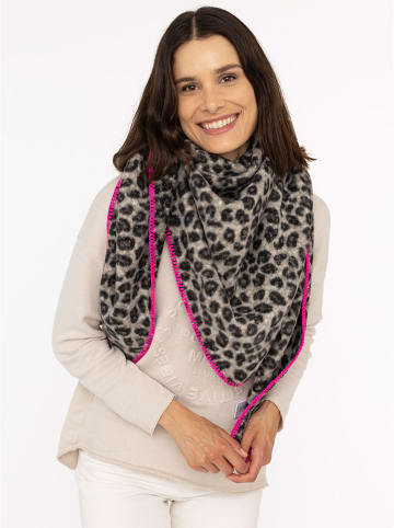 Zwillingsherz Dreieckstuch Teddy "Leo" in Beige - (L)200 x (B)130 cm