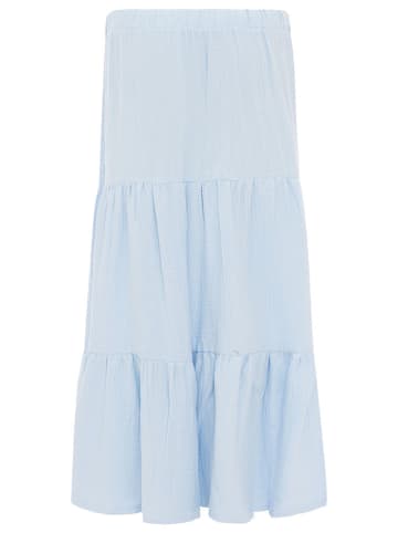 Zwillingsherz Muślinowa spódnica w kolorze błękitnym