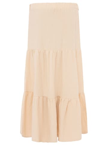 Zwillingsherz Musselin-Rock in Beige
