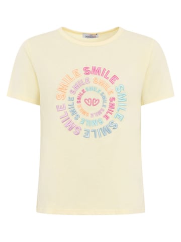 Zwillingsherz Shirt "Smile" zandkleurig