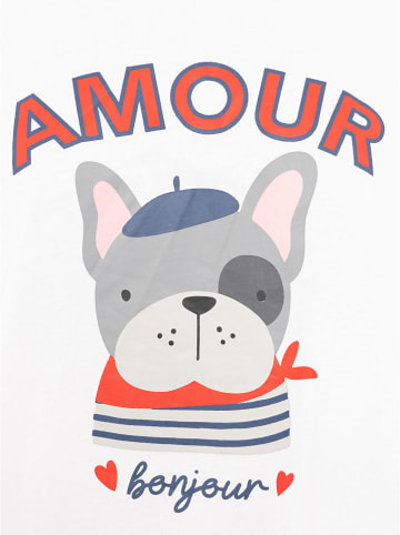 Zwillingsherz Koszulka "Amour" w kolorze białym