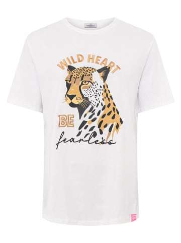 Zwillingsherz Koszulka "Wild Heart" w kolorze białym