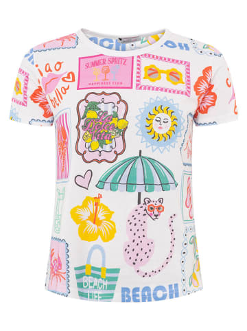 Zwillingsherz Shirt "Beach" meerkleurig