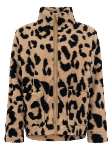 Zwillingsherz Fleece vest "Big Leo" beige