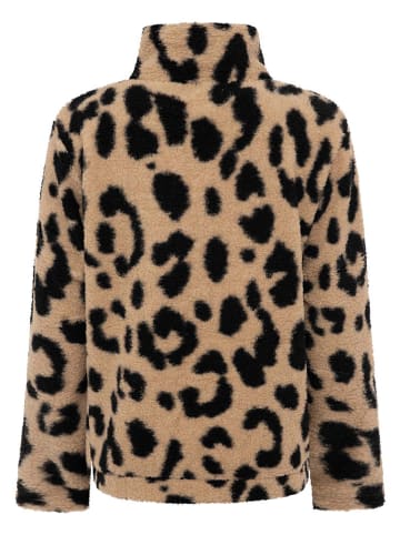 Zwillingsherz Fleecejacke "Big Leo" in Beige