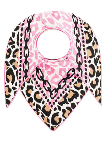 Zwillingsherz Driehoekige sjaal "Leo Kette" lichtroze - (L)200 x (B)130 cm