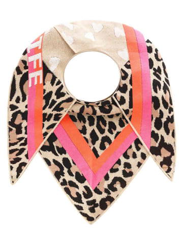 Zwillingsherz Driehoekige sjaal beige - (L)200 x (B)130 cm