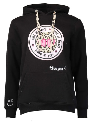 Zwillingsherz Hoodie "Kelly" in Schwarz