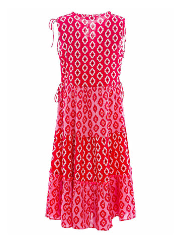 Zwillingsherz Kleid "Lise" in Pink/ Rot