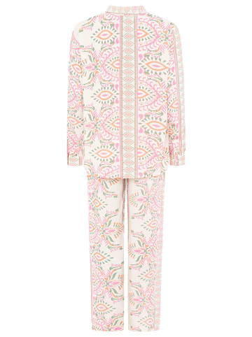 Zwillingsherz 2-delige outfit "Blossom Dream" wit/lichtroze/groen