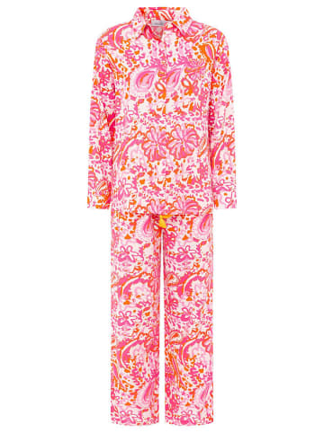 Zwillingsherz 2tlg. Outfit "Blütentraum" in Weiß/ Pink/ Orange