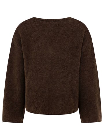 Zwillingsherz Pullover in Braun