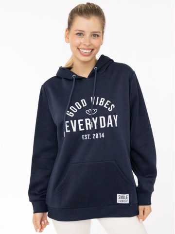 Zwillingsherz Hoodie "Everyday" in Dunkelblau