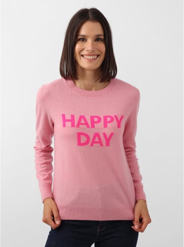 Zwillingsherz Kaschmir-Pullover in Rosa