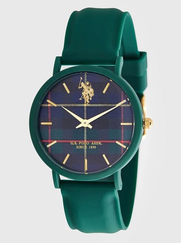 U.S. Polo Assn. Zegarek kwarcowy w kolorze zielono-granatowym