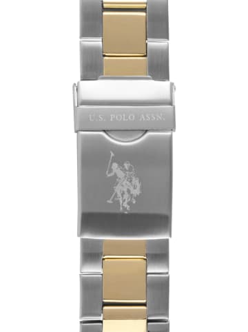 U.S. Polo Assn. Chronograf w kolorze złoto-srebrnym