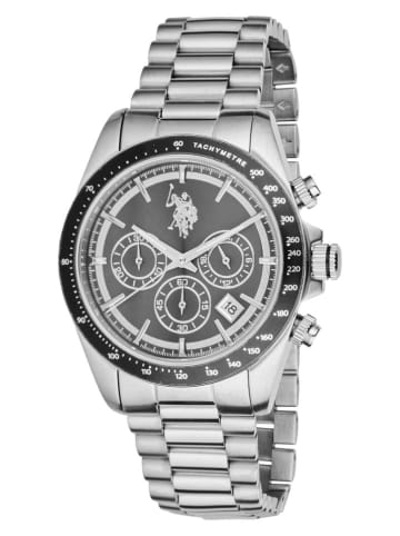U.S. Polo Assn. Chronograph in Silber/ Schwarz