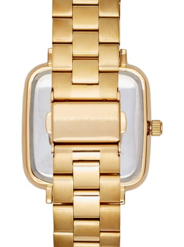 U.S. Polo Assn. Quarzuhr in Gold/ Weiß