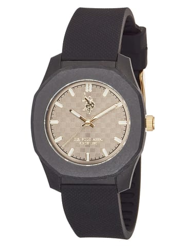 U.S. Polo Assn. Quarzuhr in Schwarz/ Gold