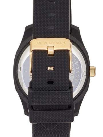 U.S. Polo Assn. Quarzuhr in Schwarz/ Gold