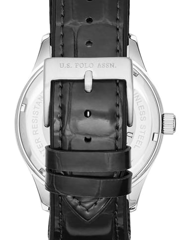 U.S. Polo Assn. Quarzuhr in Schwarz/ Silber