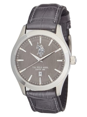 U.S. Polo Assn. Zegarek kwarcowy w kolorze srebrno-antracytowym
