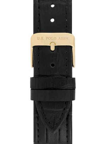 U.S. Polo Assn. Zegarek kwarcowy w kolorze złoto-czarnym