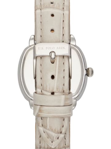 U.S. Polo Assn. Kwartshorloge crème/zilverkleurig