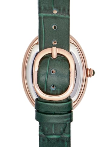 U.S. Polo Assn. Quarzuhr in Grün/ Gold/ Weiß