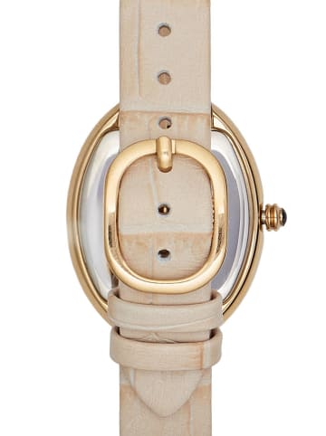 U.S. Polo Assn. Quarzuhr in Beige/ Gold/ Weiß