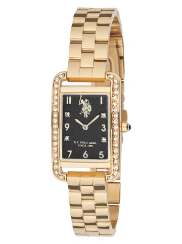 U.S. Polo Assn. Kwartshorloge goudkleurig/zwart