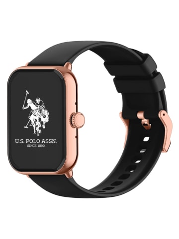 U.S. Polo Assn. Smartwatch in Schwarz/ Roségold