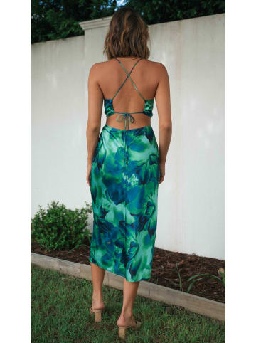 LA Angels Sukienka w kolorze zielonym