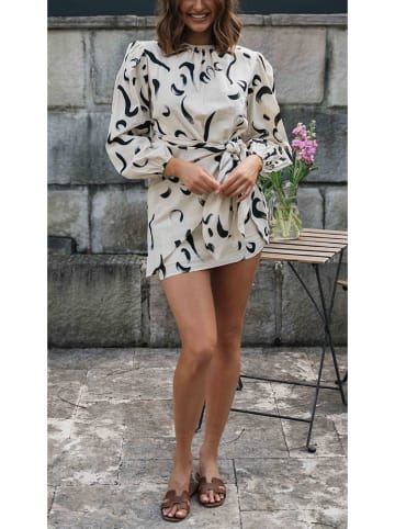 Milan Kiss Kleid in Creme/ Schwarz