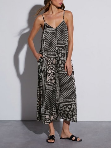 Milan Kiss Jumpsuit in Schwarz/ Creme