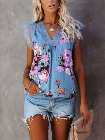 Milan Kiss Bluse in Hellblau