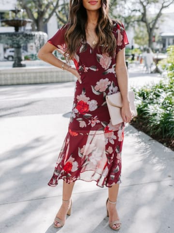 Milan Kiss Jurk bordeaux