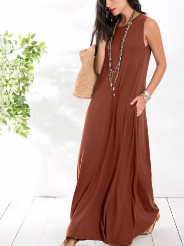 Milan Kiss Kleid in Hellbraun